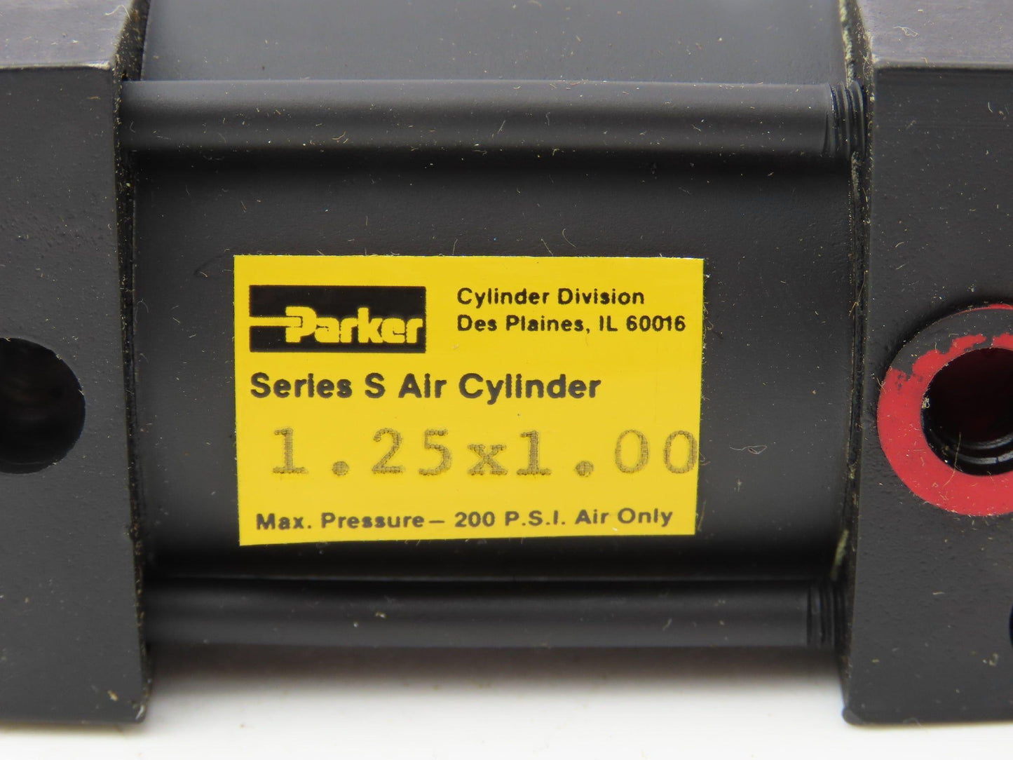 Parker 1.25X1.00 Midget Pneumatic Air Cylinder 1.25" Bore 1" Stroke 200psi