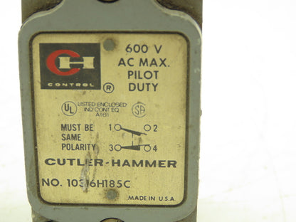 Cutler Hammer Eaton 10316H185C Limit Switch Rotary Shaft Spring Return Lot of 2