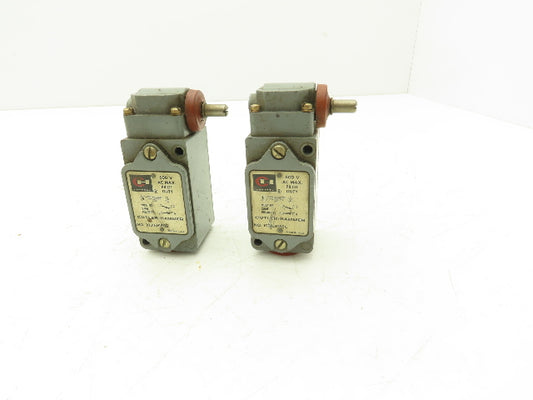 Cutler Hammer Eaton 10316H185C Limit Switch Rotary Shaft Spring Return Lot of 2