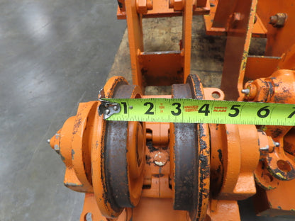 Cleveland Tramrail Bridge Crane Motorized End Truck Drive WB 6.5" Wheel Set of 4