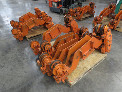 Cleveland Tramrail Bridge Crane Motorized End Truck Drive WB 6.5" Wheel Set of 4