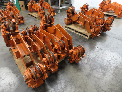 Cleveland Tramrail Bridge Crane Motorized End Truck Drive WB 6.5" Wheel Set of 4