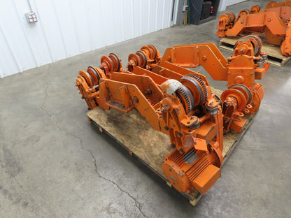 Cleveland Tramrail Bridge Crane Motorized End Truck Drive WB 6.5" Wheel Set of 4