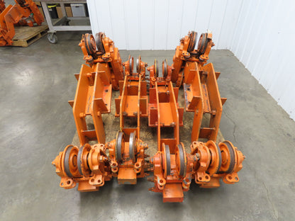 Cleveland Tramrail Bridge Crane Motorized End Truck Drive WB 6.5" Wheel Set of 4