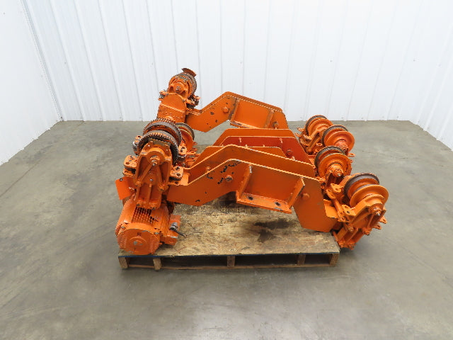 Cleveland Tramrail Bridge Crane Motorized End Truck Drive WB 6.5" Wheel Set of 4