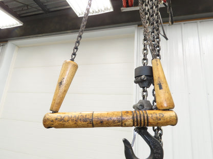 Aro 7740B 300 Lb Pneumatic Air Chain Hoist 4' Lift Pull Chain Pendant