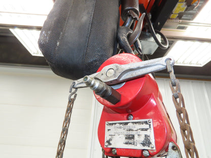 Aro 7740B 300 Lb Pneumatic Air Chain Hoist 4' Lift Pull Chain Pendant