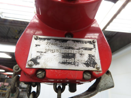 Aro 7740B 300 Lb Pneumatic Air Chain Hoist 4' Lift Pull Chain Pendant