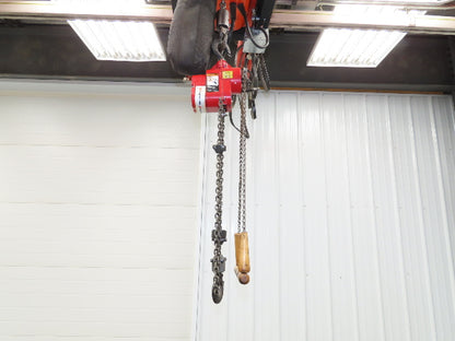 Aro 7740B 300 Lb Pneumatic Air Chain Hoist 4' Lift Pull Chain Pendant