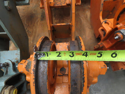 Cleveland Tramrail Bridge Crane Motorized End Truck Drive WB 6.5" Wheel Set of 4