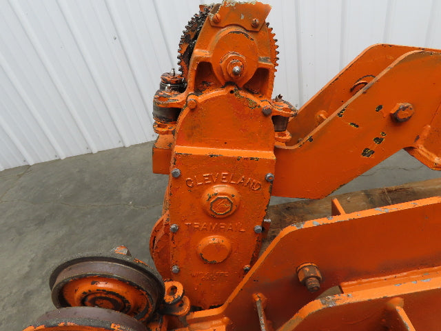 Cleveland Tramrail Bridge Crane Motorized End Truck Drive WB 6.5" Wheel Set of 4