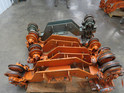 Cleveland Tramrail Bridge Crane Motorized End Truck Drive WB 6.5" Wheel Set of 4