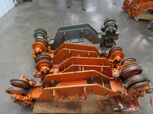 Cleveland Tramrail Bridge Crane Motorized End Truck Drive WB 6.5" Wheel Set of 4