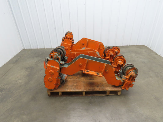 Cleveland Tramrail Bridge Crane Motorized End Truck Drive WB 6.5" Wheel Set of 4