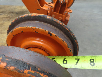 Cleveland Tramrail Bridge Crane Motorized End Truck Drive WB 6.5" Wheel Set of 2