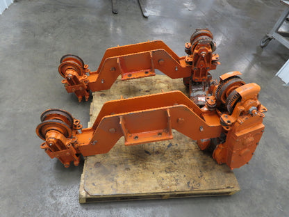 Cleveland Tramrail Bridge Crane Motorized End Truck Drive WB 6.5" Wheel Set of 2