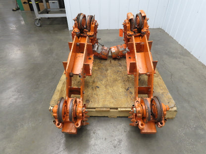 Cleveland Tramrail Bridge Crane Motorized End Truck Drive WB 6.5" Wheel Set of 2