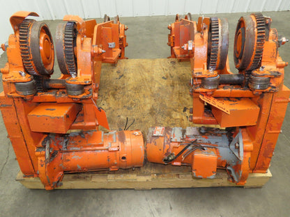 Cleveland Tramrail Bridge Crane Motorized End Truck Drive WB 6.5" Wheel Set of 2