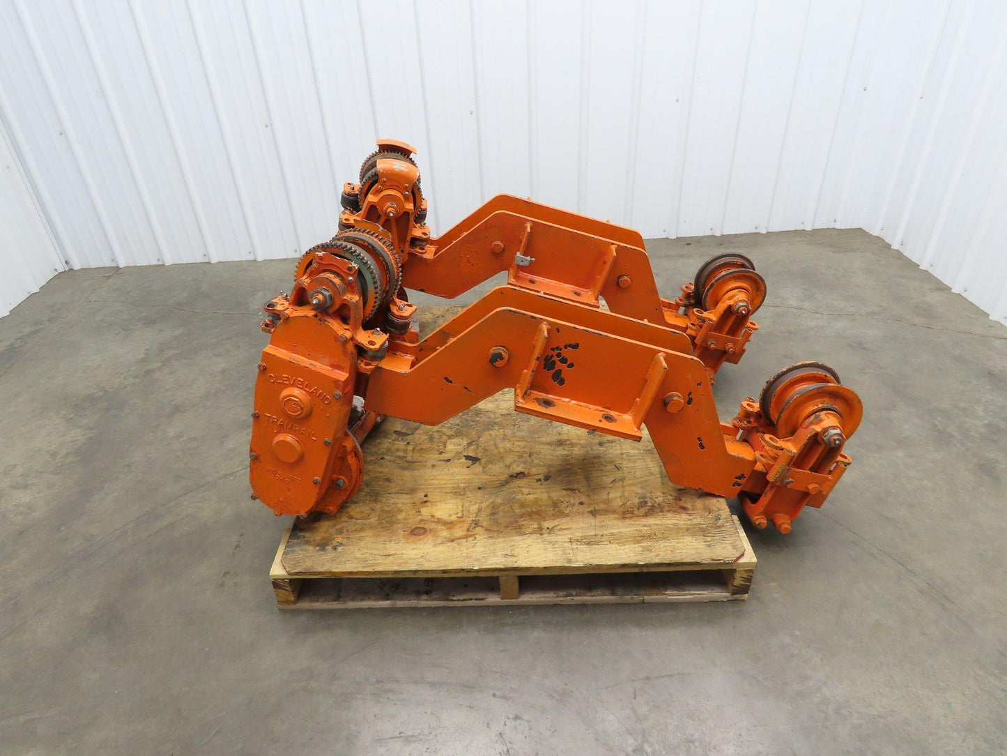 Cleveland Tramrail Bridge Crane Motorized End Truck Drive WB 6.5" Wheel Set of 2