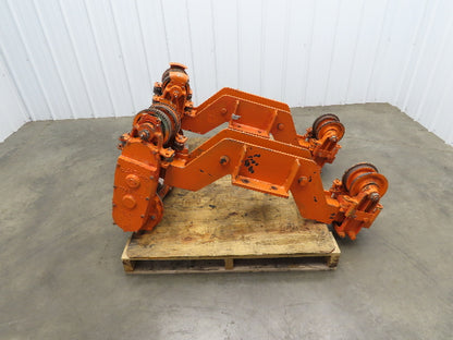 Cleveland Tramrail Bridge Crane Motorized End Truck Drive WB 6.5" Wheel Set of 2