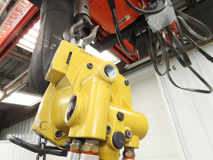 Endo Kogyo AT-60K 132Lb 60kg Pneumatic Air Chain Hoist 10' Lift Chain Pendant