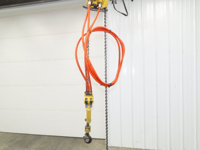 Endo Kogyo AT-60K 132Lb 60kg Pneumatic Air Chain Hoist 10' Lift Chain Pendant