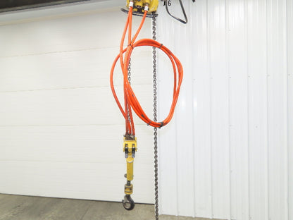 Endo Kogyo AT-60K 132Lb 60kg Pneumatic Air Chain Hoist 10' Lift Chain Pendant
