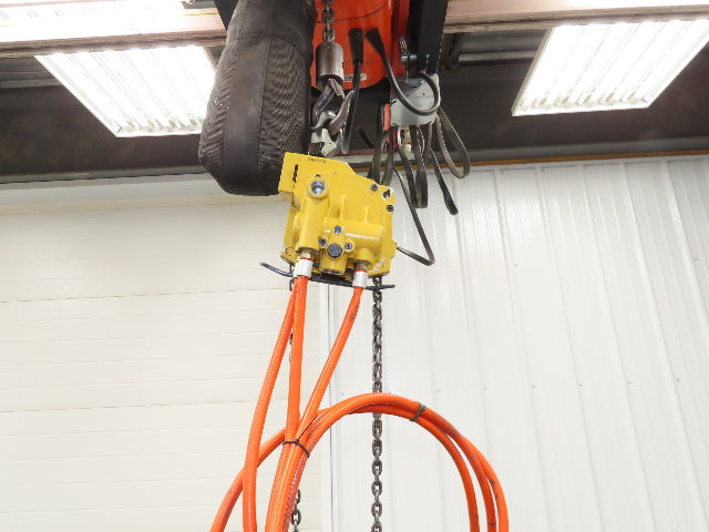 Endo Kogyo AT-60K 132Lb 60kg Pneumatic Air Chain Hoist 10' Lift Chain Pendant