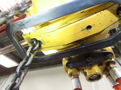 Endo Kogyo AT-60K 132Lb 60kg Pneumatic Air Chain Hoist 10' Lift Chain Pendant