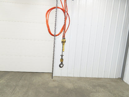 Endo Kogyo AT-60K 132Lb 60kg Pneumatic Air Chain Hoist 10' Lift Chain Pendant