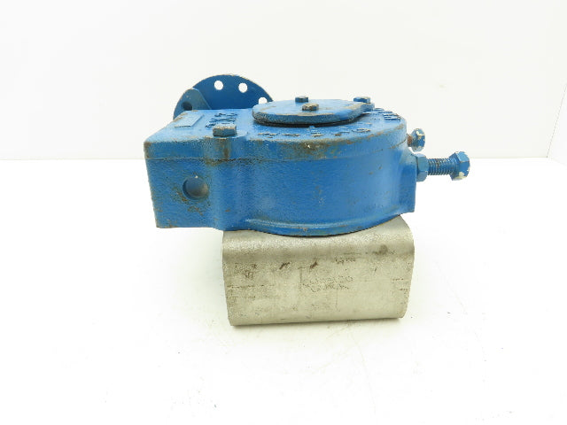 Rencor Controls Valve Actuator Manual Gear Operator 1-1/8" Keyed Bore