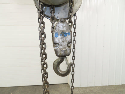 Yale LTP 3 Ton Manual Chain Fall Hoist Trolley 4-7" Beam 14' Lift Travel