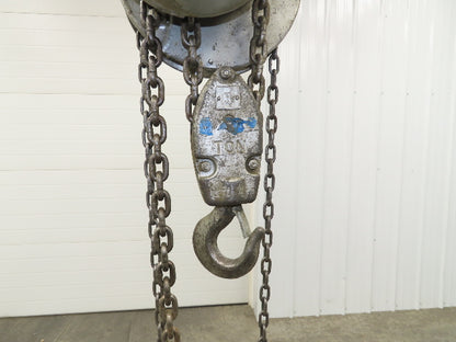 Yale LTP 3 Ton Manual Chain Fall Hoist Trolley 4-7" Beam 14' Lift Travel
