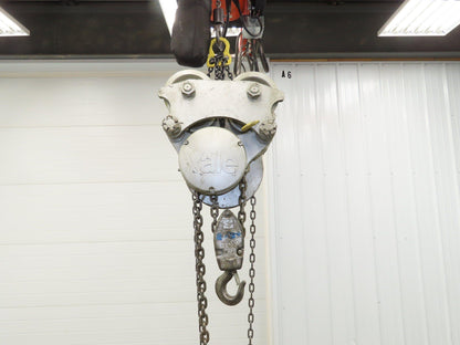 Yale LTP 3 Ton Manual Chain Fall Hoist Trolley 4-7" Beam 14' Lift Travel