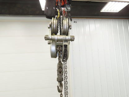 Yale LTP 3 Ton Manual Chain Fall Hoist Trolley 4-7" Beam 14' Lift Travel