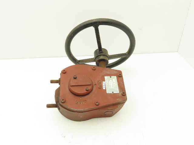 Durco MY40 Valve Actuator Manual Handwheel Gear Operator 22x27mm Bore