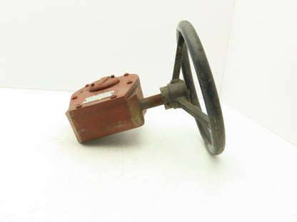 Durco MY40 Valve Actuator Manual Handwheel Gear Operator 22x27mm Bore