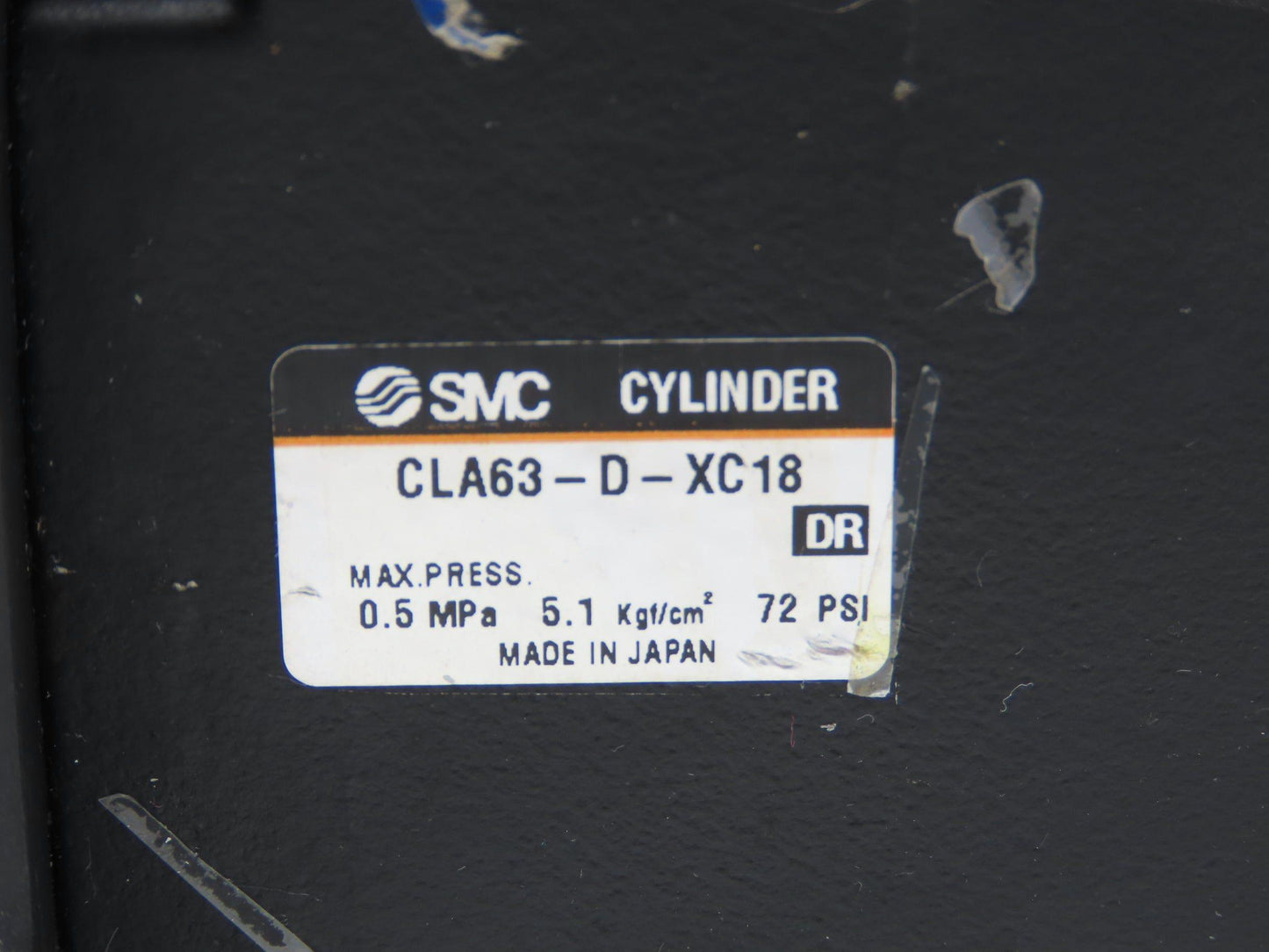 SMC CDLAFN63-40-D-J Pneumatic Air Cylinder 63mm Bore 40mm Stroke 145psi Locking