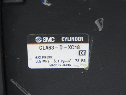 SMC CDLAFN63-40-D-J Pneumatic Air Cylinder 63mm Bore 40mm Stroke 145psi Locking