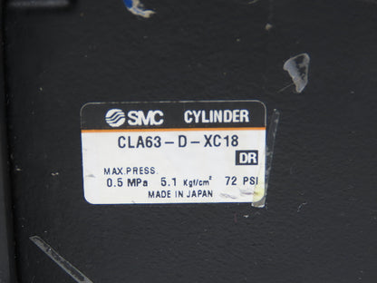 SMC CDLAFN63-40-D-J Pneumatic Air Cylinder 63mm Bore 40mm Stroke 145psi Locking