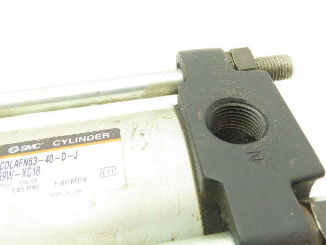 SMC CDLAFN63-40-D-J Pneumatic Air Cylinder 63mm Bore 40mm Stroke 145psi Locking