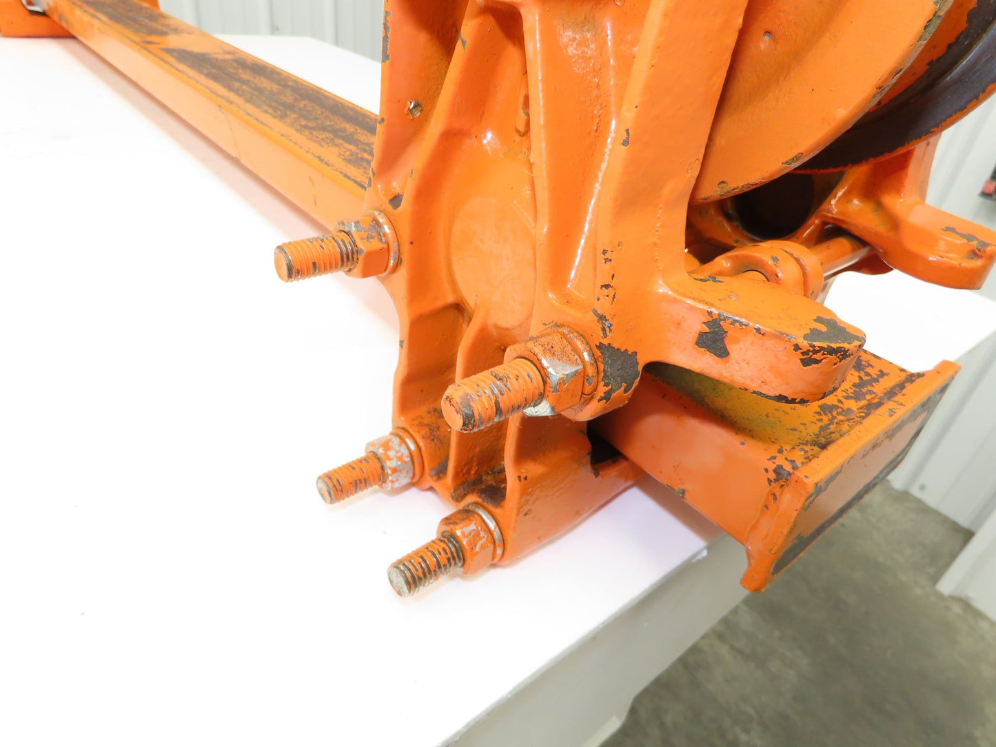 Cleveland Tramrail Bridge Crane 52" Stop Bar ES Idler Heads WA 5"Wheels Set of 2