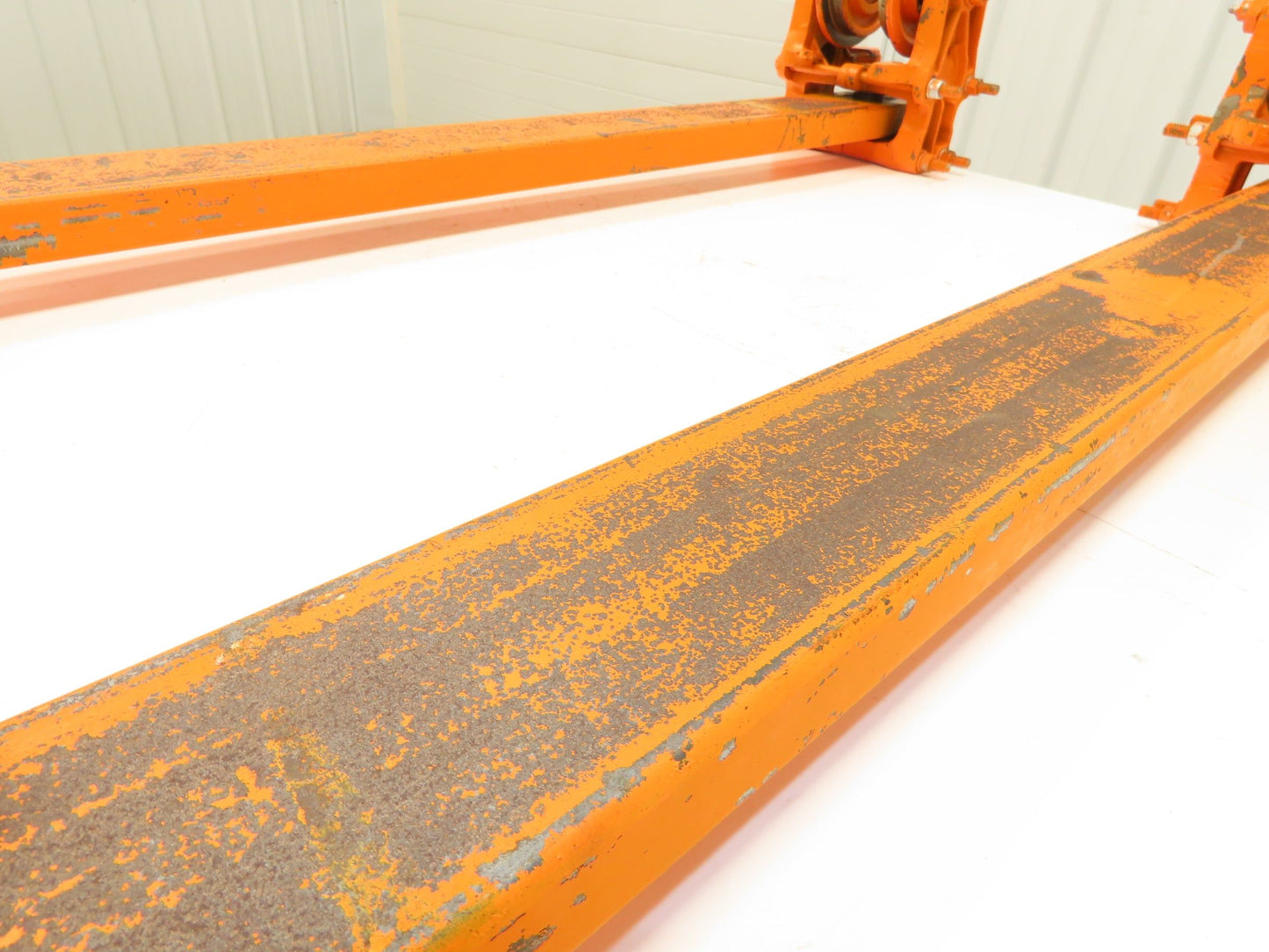 Cleveland Tramrail Bridge Crane 52" Stop Bar ES Idler Heads WA 5"Wheels Set of 2