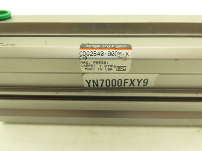 SMC CDQ2B40-90DM-XC18 Pneumatic Air Cylinder 40mm Bore 90mm Stroke 145psi