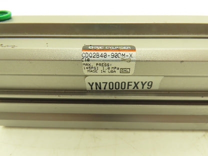 SMC CDQ2B40-90DM-XC18 Pneumatic Air Cylinder 40mm Bore 90mm Stroke 145psi