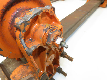 Cleveland Tramrail Bridge Crane 46" Stop Bar ES Idler Heads WA 5"Wheels Set of 2