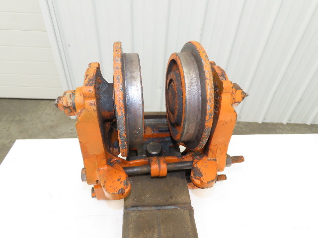 Cleveland Tramrail Bridge Crane 46" Stop Bar ES Idler Heads WA 5"Wheels Set of 2