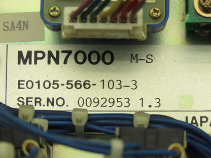Okuma MPN7000M-S Operator Control Panel E0105-566-103-3