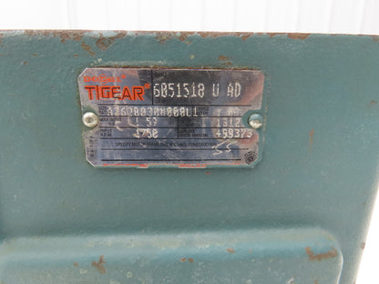 Reliance Tigear A262B030N000L1 Worm Gearbox 30:1 Reducer 1.5Hp 58rpm RH 140TC