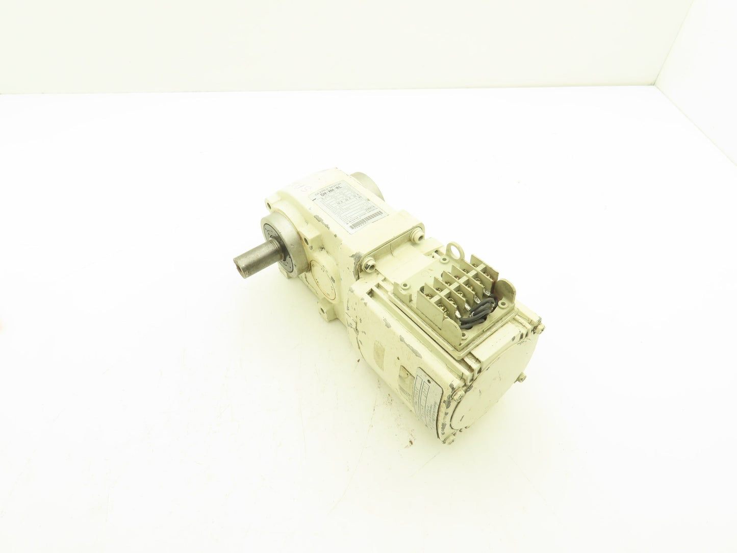 Mitsubishi GM-HM-RL Gearmotor 80:1 Reducer 0.1kw 22.5rpm 220V LH Output